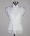 Three pieces White Tuxedo Suit