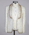 Men’s Off white Dynasty Tuxedo Suit