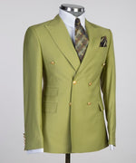 Men’s Green Double Breasted Suit