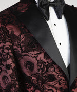 Men’s Flowered Tuxedo Suit