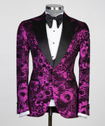 Men’s Flowered Tuxedo Suit