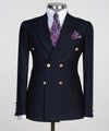 Men’s Navy Blue Double Breasted Suit