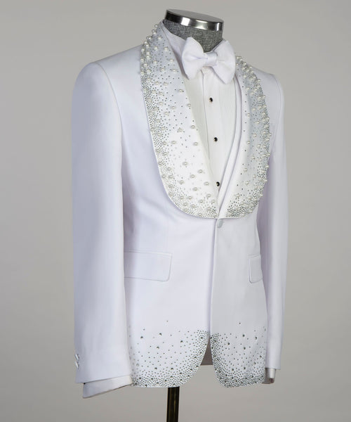 Men’s White Dynasty Tuxedo Suit