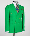 Men’s Green Double breasted Suit