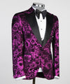 Men’s Flowered Tuxedo Suit