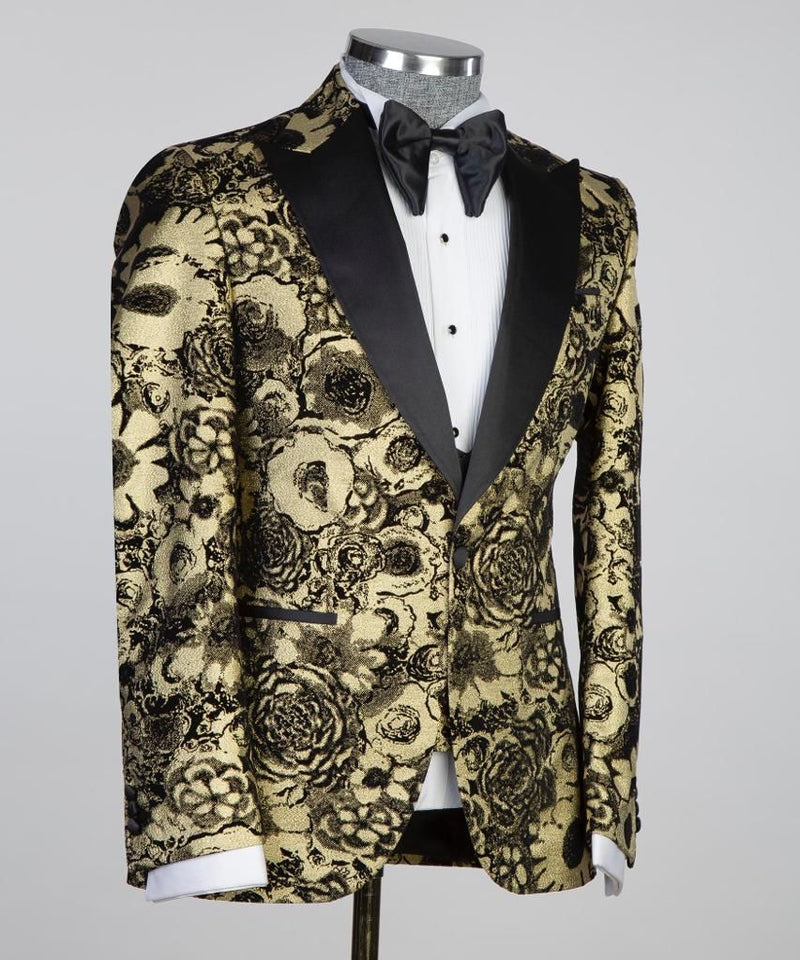 Flash Flower Tuxedo Suit