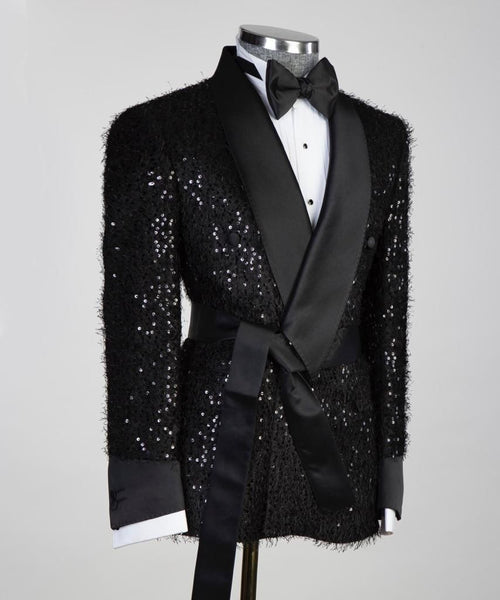 Men’s Black belted Tuxedo