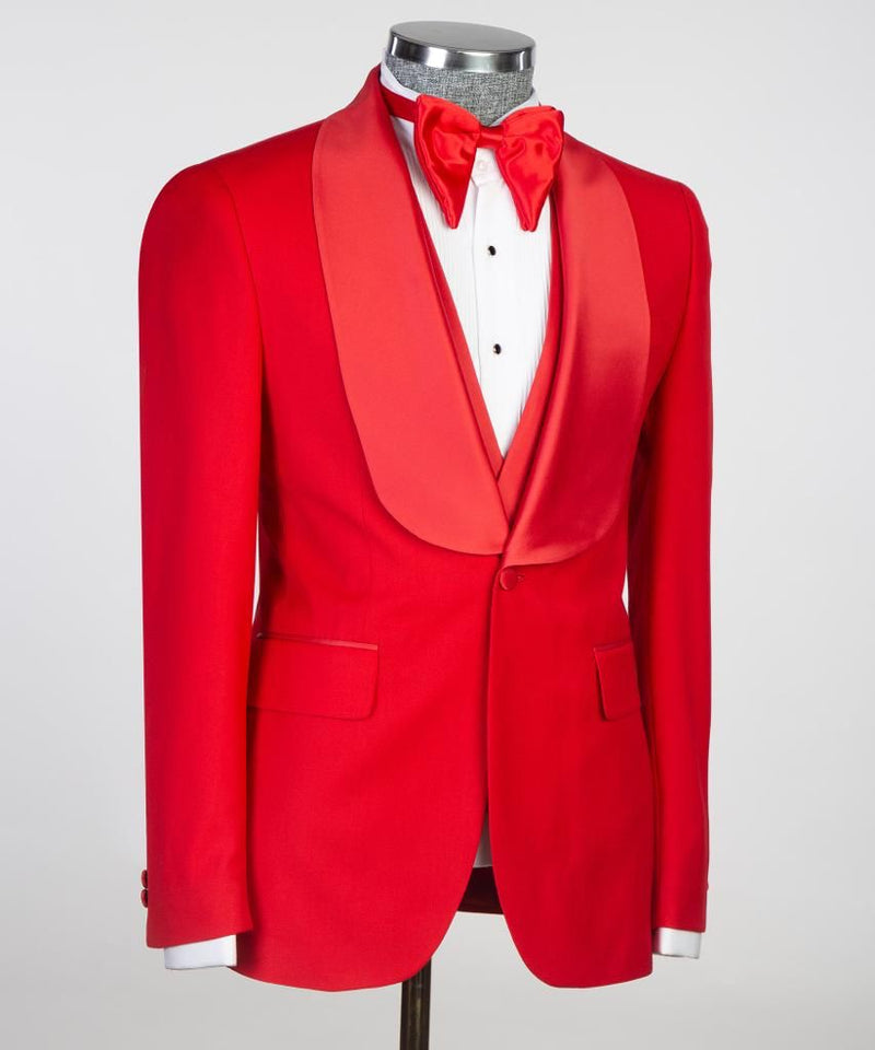 Men’s Red Tuxedo Suit