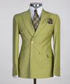 Men’s Green Double Breasted Suit