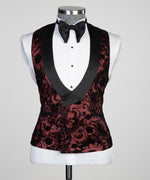 Men’s Flowered Tuxedo Suit