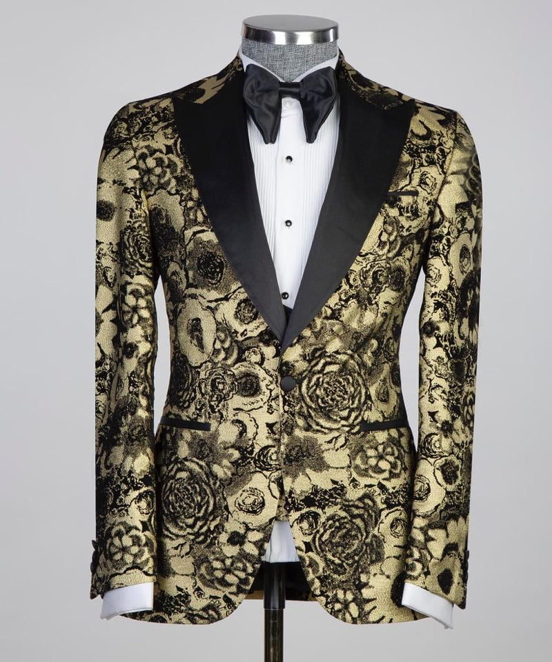 Flash Flower Tuxedo Suit