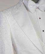 Three pieces White Tuxedo Suit