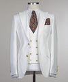 White 3 pieces suit