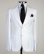 3 pieces white suit