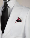 3 pieces white suit