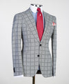 3 pieces plaid suit