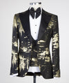 3 pieces Tuxedo on fire suit