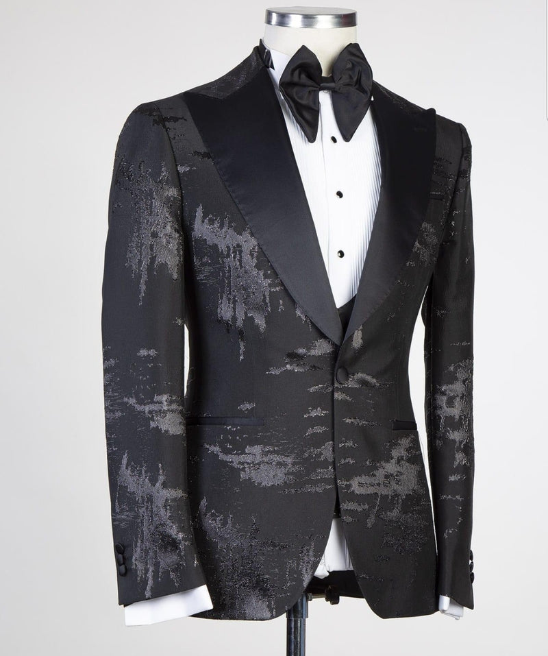 3 pieces classic Tuxedo on fire