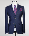 3 pieces blue navy suit