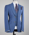 3 pieces blue business suit