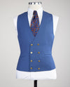 3 pieces blue business suit