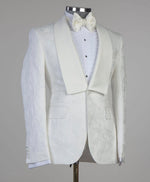 3 pieces Ivory Tuxedo suit