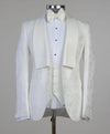 3 pieces Ivory Tuxedo suit