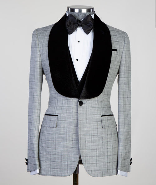 3 pieces Grey Ceremonial Tuxedo