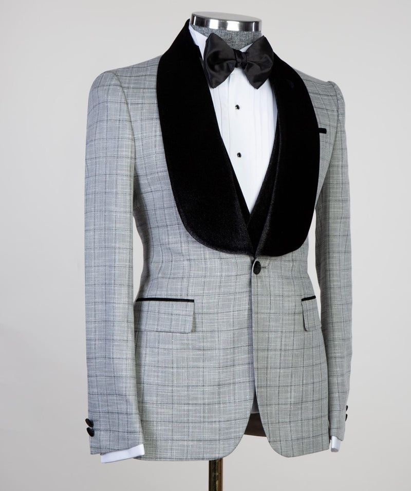 3 pieces Grey Ceremonial Tuxedo