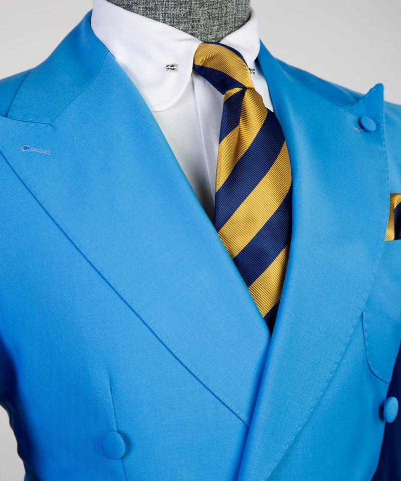 Men’s Blue Double Breasted Suit