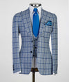 3 pieces Plaid Suit