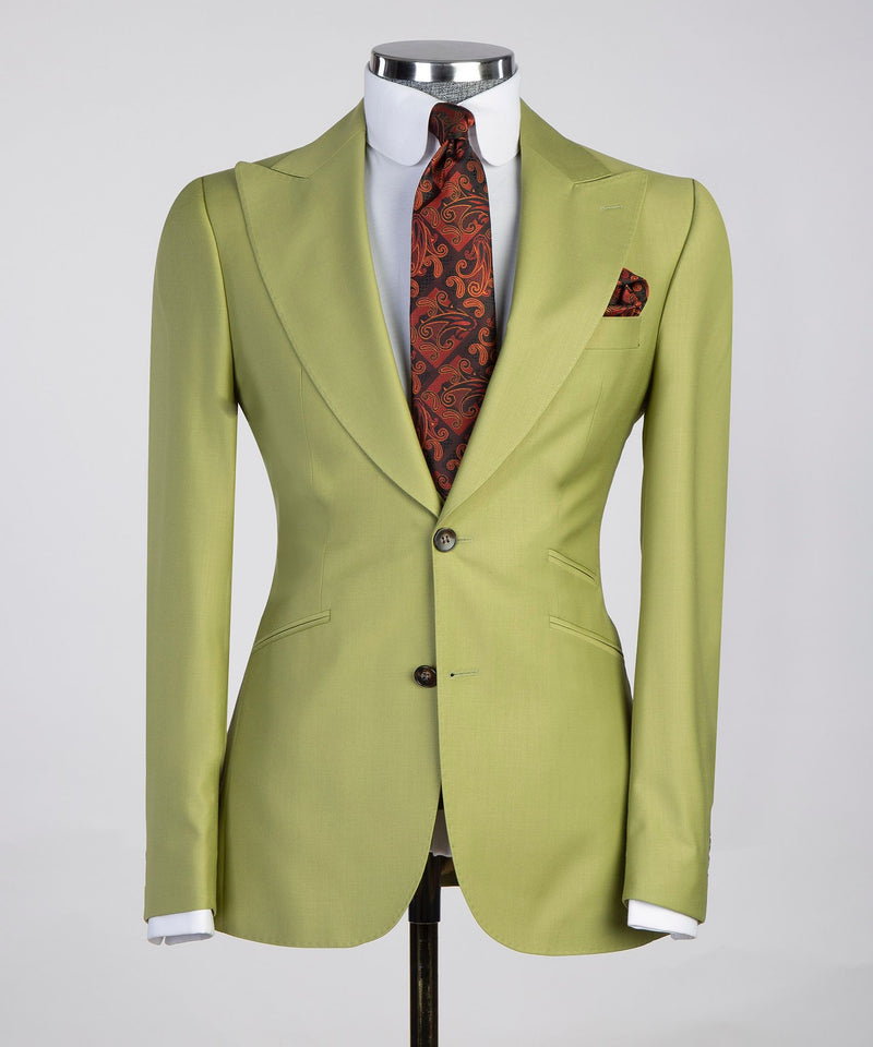 Men’s Three pieces Green Royal Suit