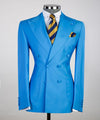 Men’s Blue Double Breasted Suit