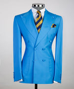 Men’s Blue Double Breasted Suit