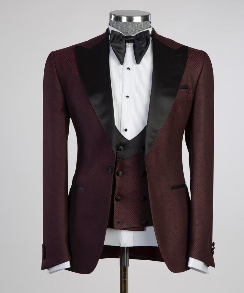 Wine red tuxedo jacket sale