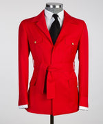 Men’s Red Safari Suit