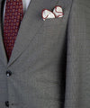 3 pieces Men’s Grey Plaid Suit