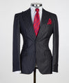 Three pieces Black Plaid Suit