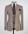 3 pieces Plaid Suit