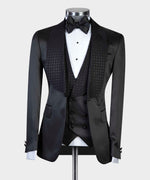 Luxury mens 3 pieces suit