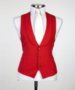 3 pieces Red business suit