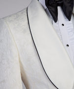 Royal Belted Ivory Tuxedo Suit