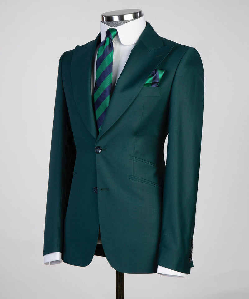 Men’s Three pieces Green Royal Suit