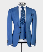 3 pieces Blue Business Suit