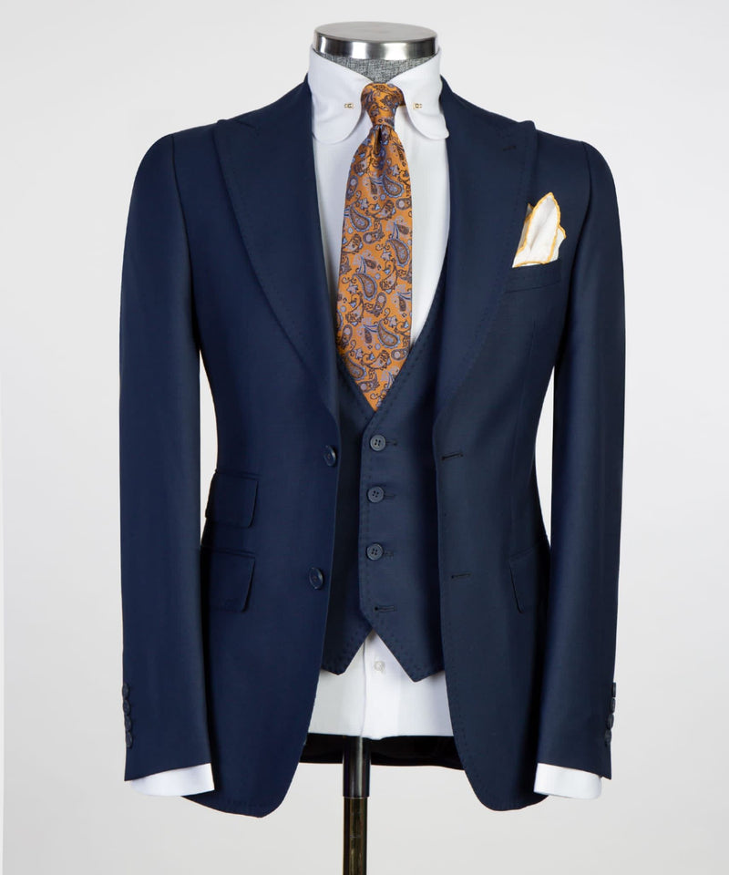 Three pieces Navy Business Suit