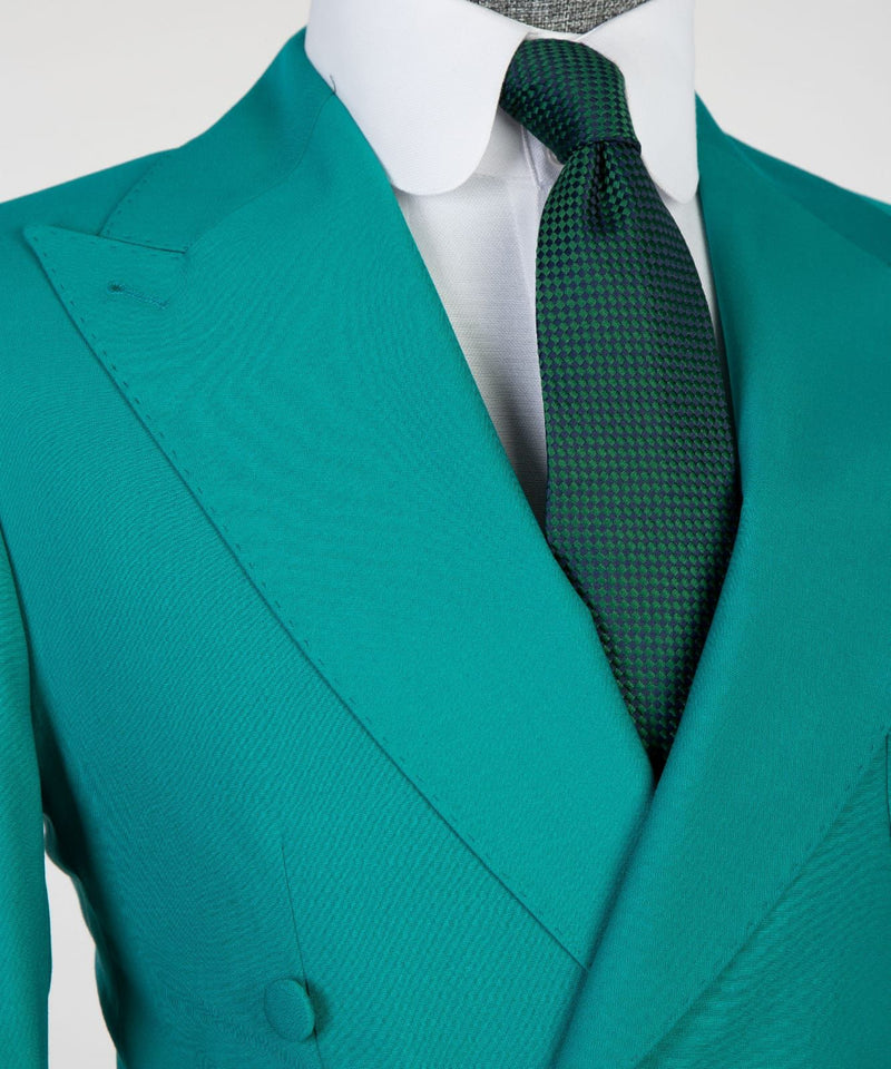 Green Double breasted Suit