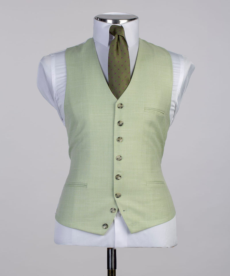 Three pieces Light Green Suit