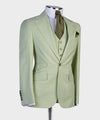 Three pieces Light Green Suit