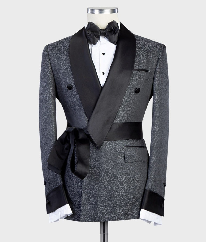 Gray Belted Tuxedo