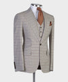 Three pieces Plaid business Suit